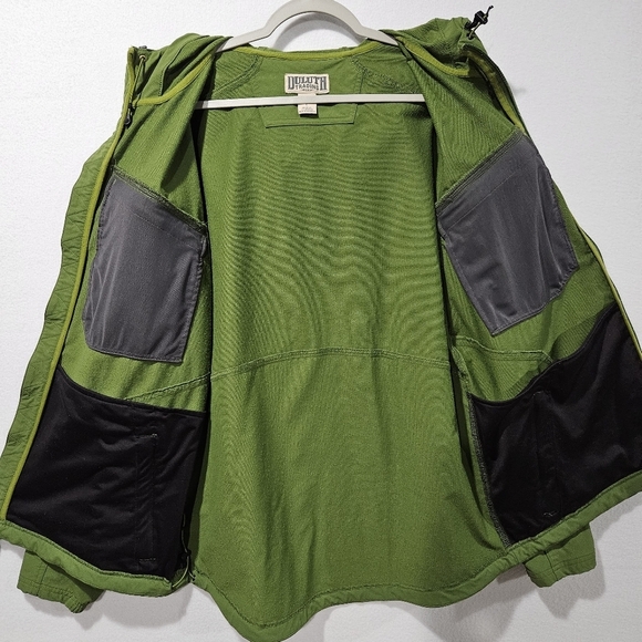 Duluth Trading Co Mens Large Green‎ Flexpedition Hooded Jacket 47202 - Picture 9 of 14